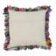 Housse de coussin carré en mélange de coton sahi