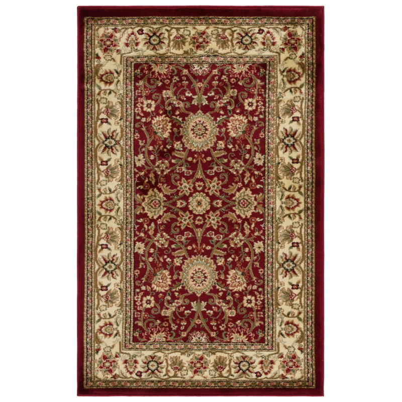 Lyndhurst Oriental Area Rug, Red/Ivory, Rectangle 160 x 229 cm