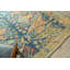 Antic Hand Knotted New Zealand Wool Blue/Camel Area Rug-805950744