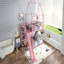 Lit superposé en métal avec escalier de rangement, glissade, rails de sécurité-640652478