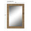 Miroir d'appoint mural Raga, cadre en rotin, finition brun côtier 25 x 35