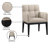 Adrian Vegan Leather Dining Arm Chair-58339048-58339055