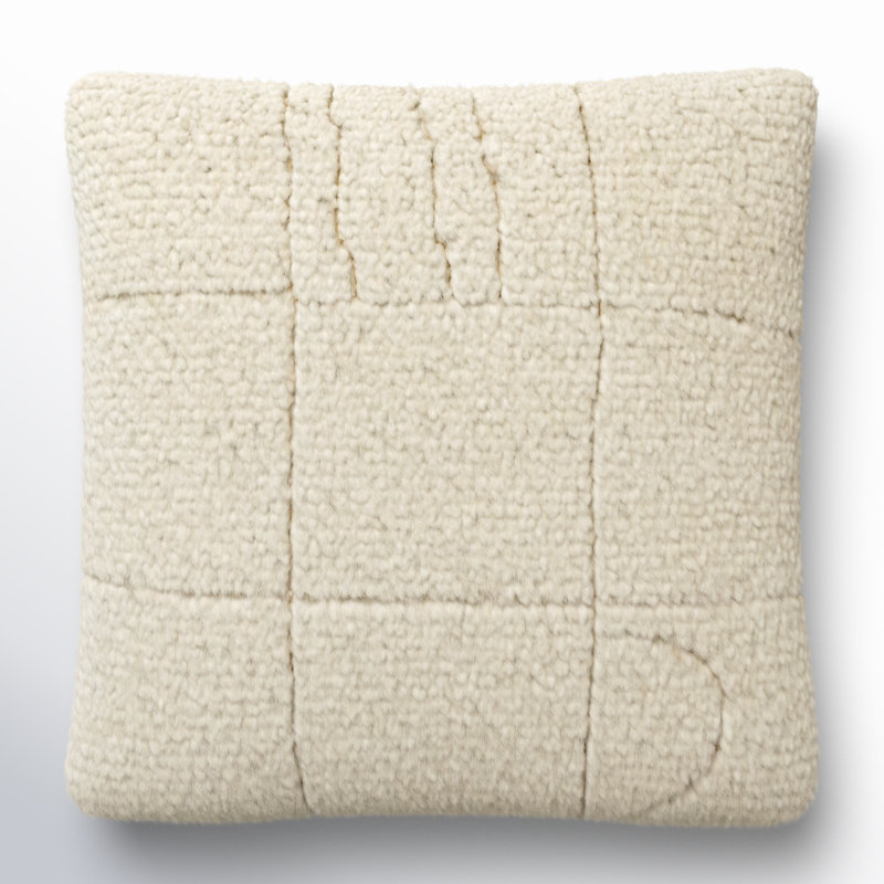 Kess Wool Blend Throw Pillow, Pillow Cover Only - No Insert, 20" x 20"