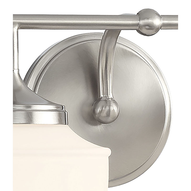 Meuble-lavabo 4 lumières Winston Porter Zakyrie, Nickel brossé