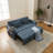 73" Convertible Sleeper Sofa Bed with Pull-Out Bed, Foldable Side Table, USB Ports & Cup Holders, Small Space Multifunction Sleeper Sectional Sofa, Modern Chenille  Upholstered Couch for Living Room, Apartment, Small Space-1088005451