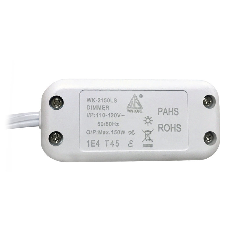 Variateur de glissière à poteau simple 150-watts, Blanc