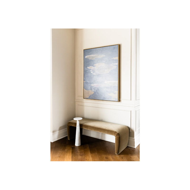 Upholstered Bench, Teal