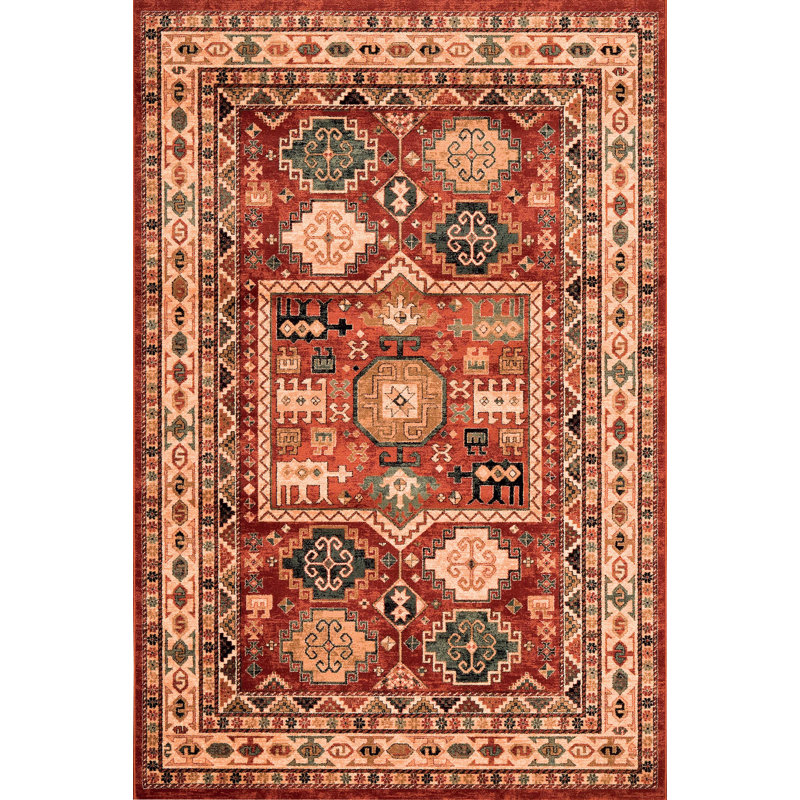 Abbeville Oriental Wool Area Rug, Rectangle 135 x 200cm