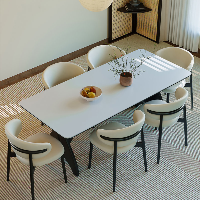 Table de salle à manger 62,99 po, 29.53" H x 62.99" W x 31.5" D