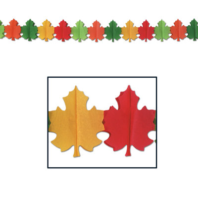 Guirlande de fantaisie pour flamme multicolore 12'