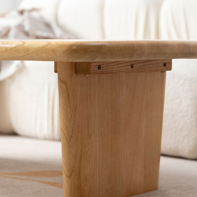 Table basse en bois de style nordique., H 15,7 po x L 47,2 po x l 23,6 po