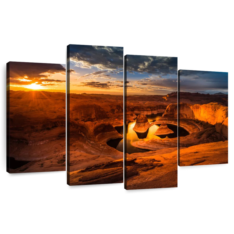Alvord Reflection Canyon Sunrise, H 48 po x l 75 po