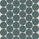 Carreau de mosaïque rond en porcelaine mat 2 "x 2" Marin