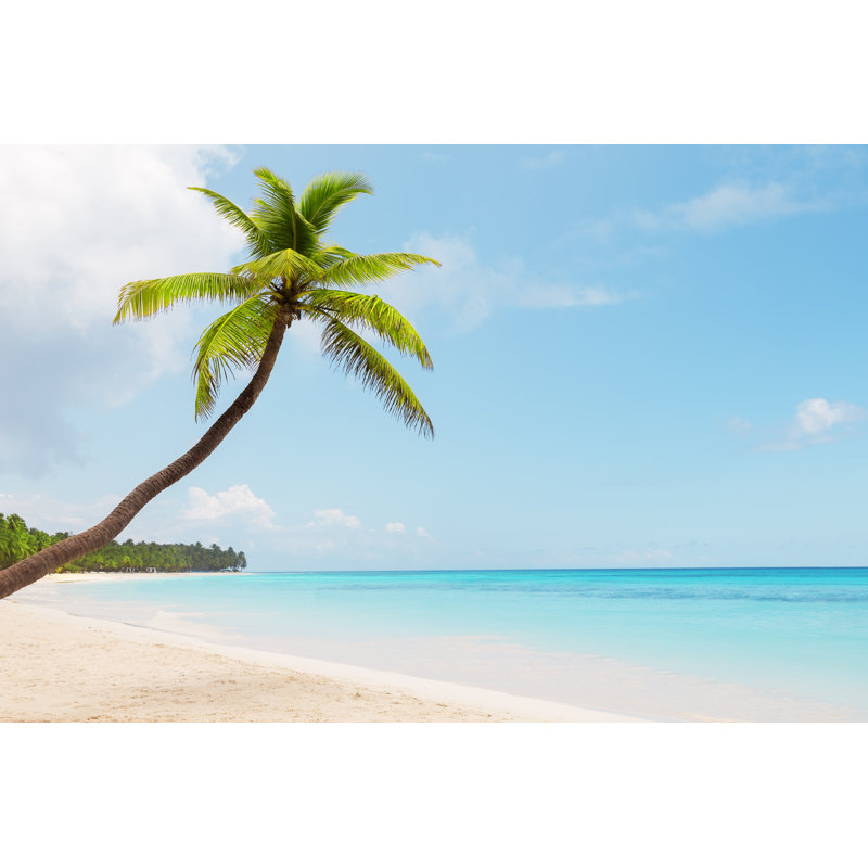 White Sandy Beach by Preto_perola - Wrapped Canvas Print, 30cm H x 46cm W