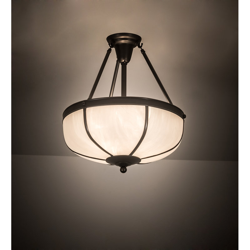 3 - Light Semi Flush Mount