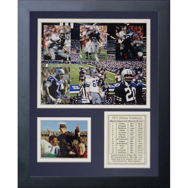 Memorabili encadrée 1971 champs dallas cowboys