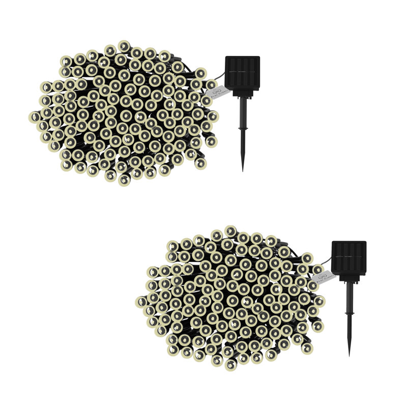 Mini guirlande de 36 lumières DEL à énergie solaire à grand angle 36 po