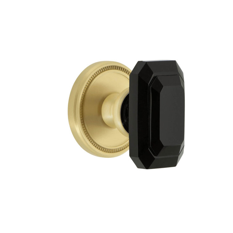 Grandeur Concealed Screw Mechanism Geometric Knob Knob with Circle Rosette