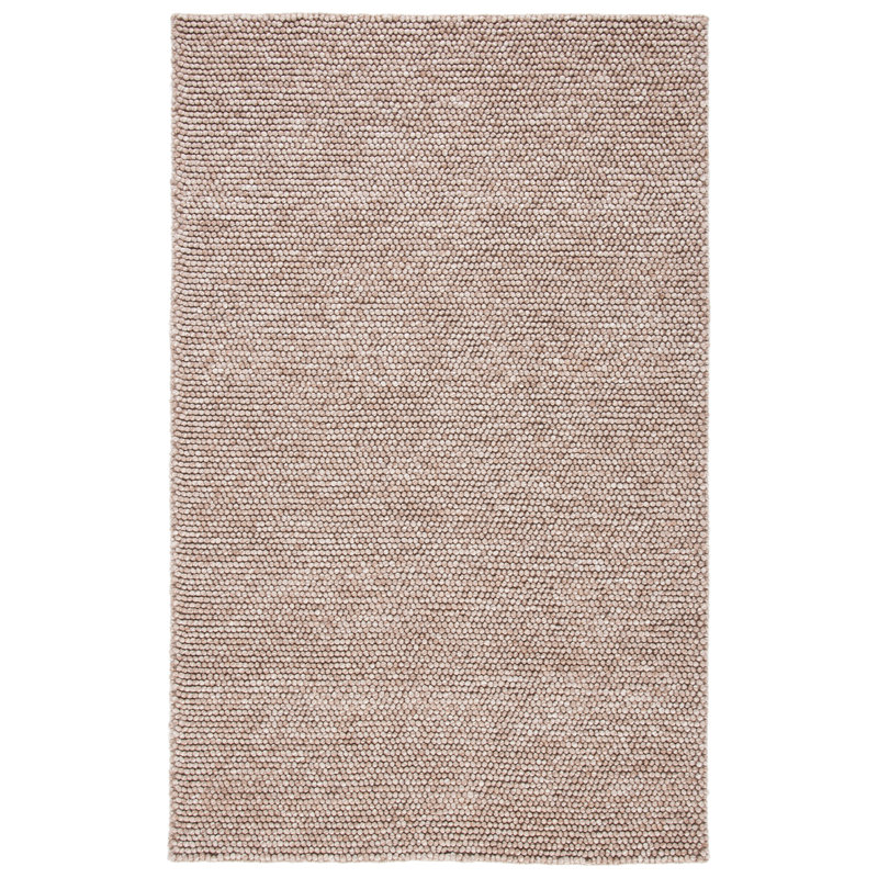 Tapis brun fait à la main Elle, Rectangle de 5 pi x 8 pi