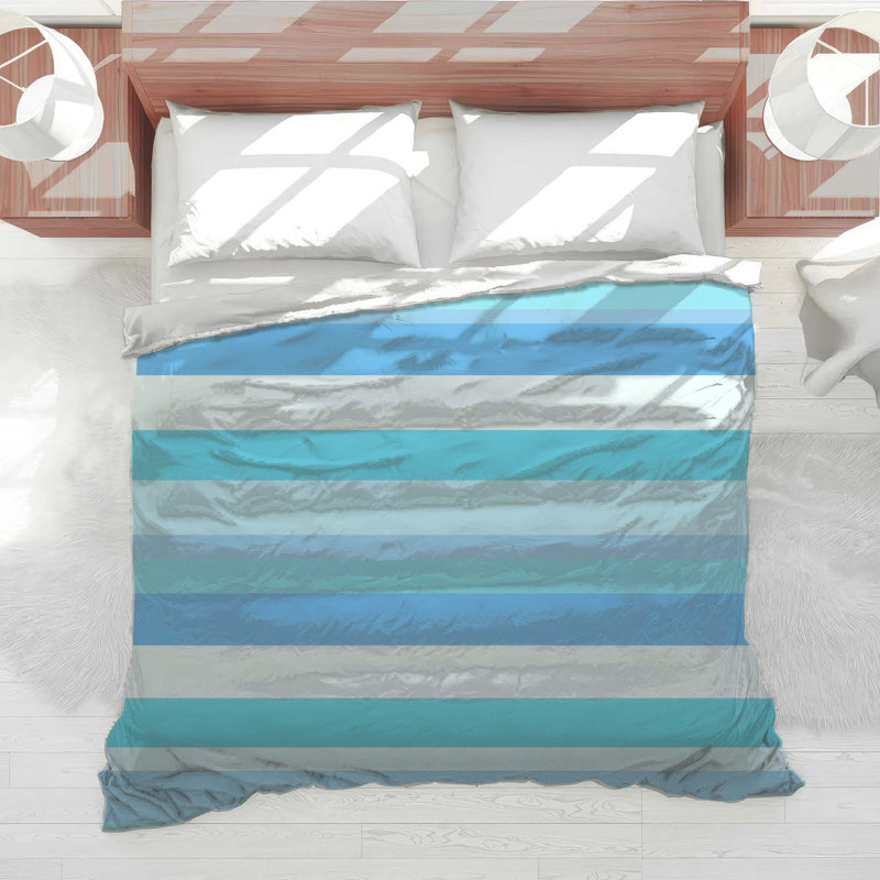 Stripes Bedding Pattern Comforter Modern, King