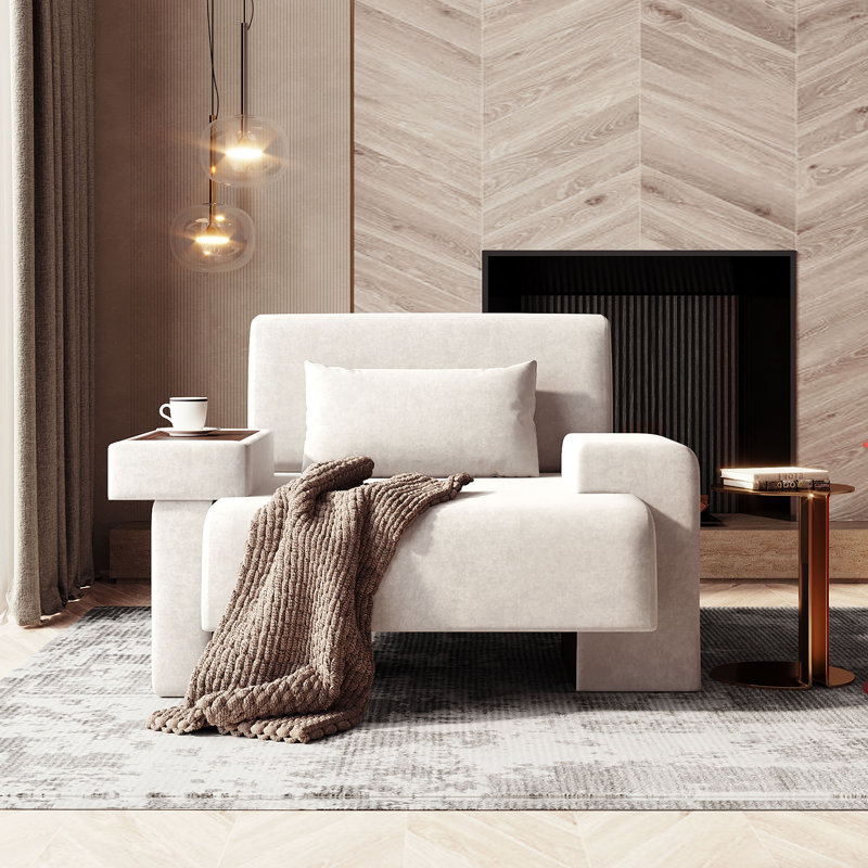 Oversized Armchair, Beige