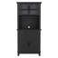 Armoire de cuisine de 72 po de hauteur, armoire-bar avec support pour micro-ondes, table basse de style campagnard, armoire avec portes en verre pour la salle à manger