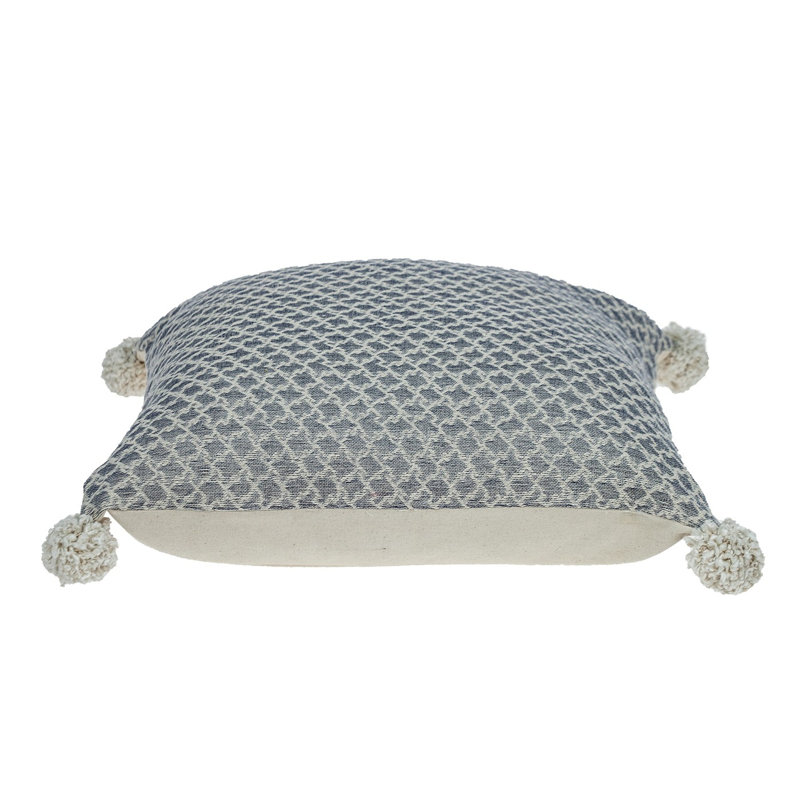 Parkland Collection Allegro Transitional Ivory Throw Pillow