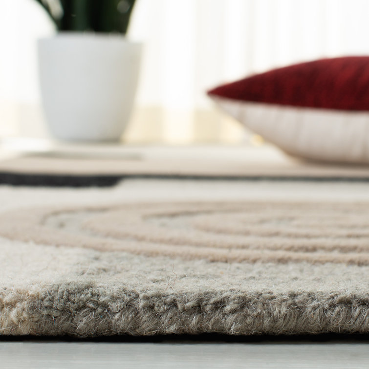 Bertile Hand Tufted Wool Ikat Rug