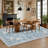 Vintage Area Rug for Living Room - Soft Low-Pile, Machine Washable, Non-Slip & Mark Resistant Carpet - Non-Shedding - Bedroom & Dining Decor - 9x12ft (274x366cm), Cream White, US Specs-668737098-668737104