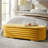 Nettie 54" Modern Velvet Boucle Upholstered Tufted Storage Bench with Gold-finished Metal Legs-1411575423