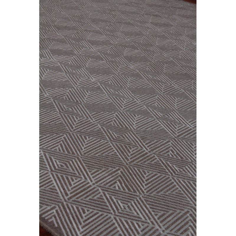 Pavilion Geometric Area Rug in Gray, Rectangle 12' x 15'