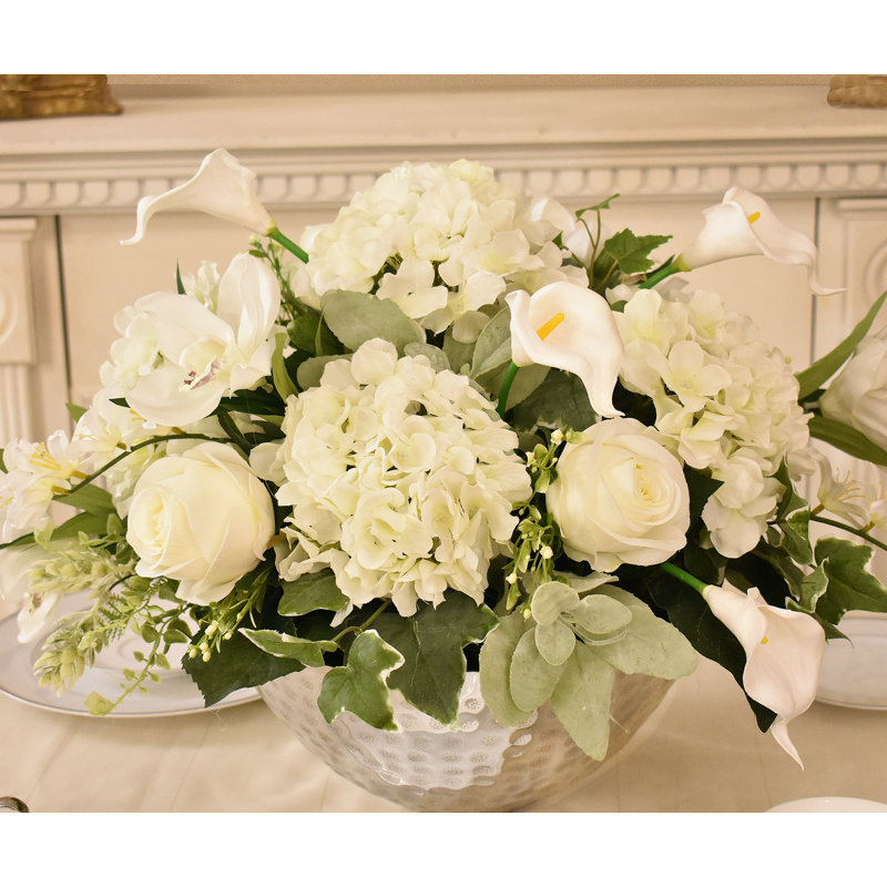 Faux Silk Mixed Assortment Arrangement in Vase