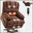 23 Inch Seat Width High Back Large Chenille Power Lift Recliner With 8-Point Vibration Massage And Lumbar Heating-189703872