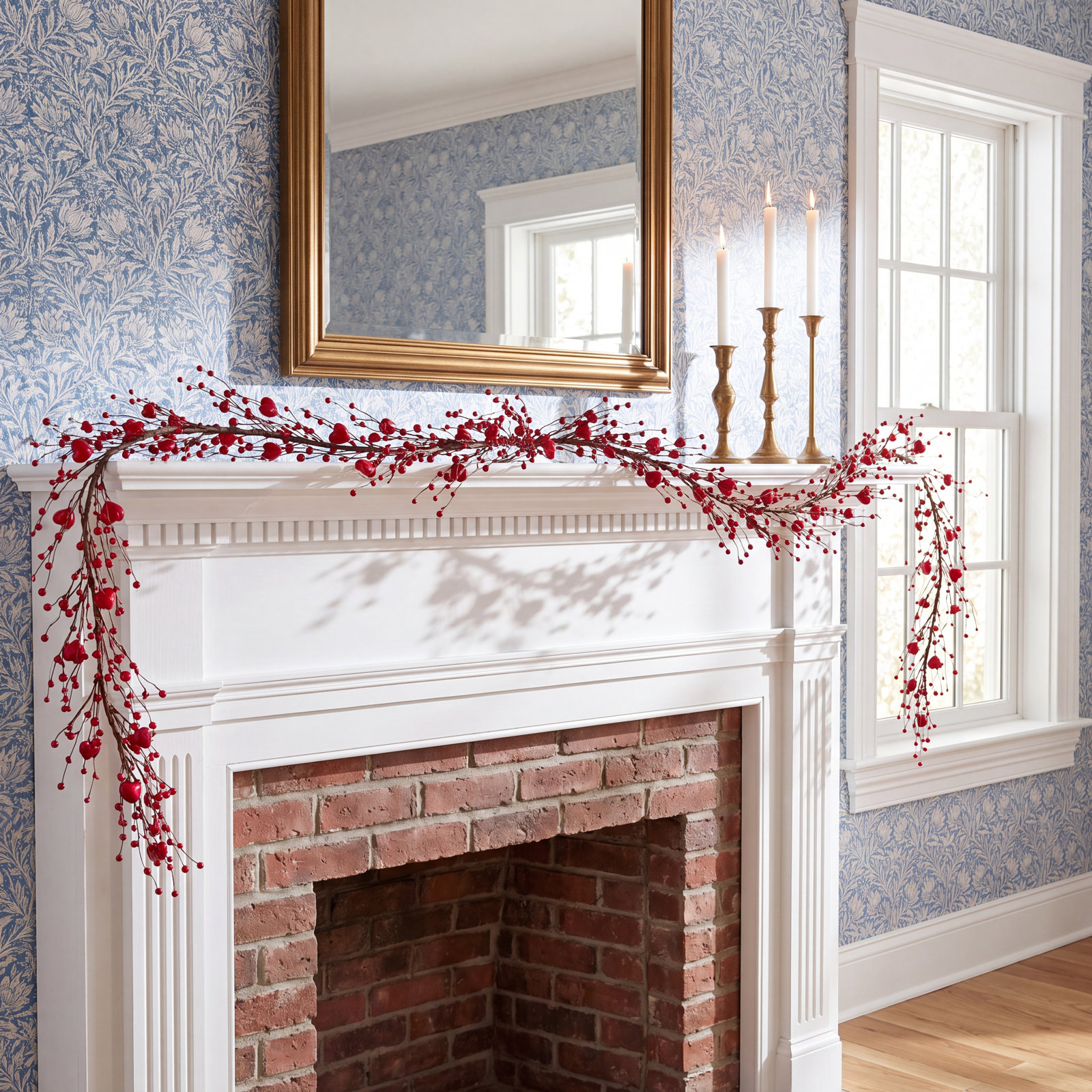 72" Berry Valentine's Day Garland