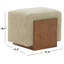 Repose-pieds en Norille Chenille-1591836548