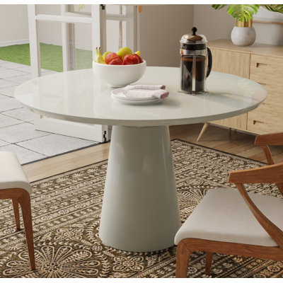 Antsje Round with Iron Base Dining Table