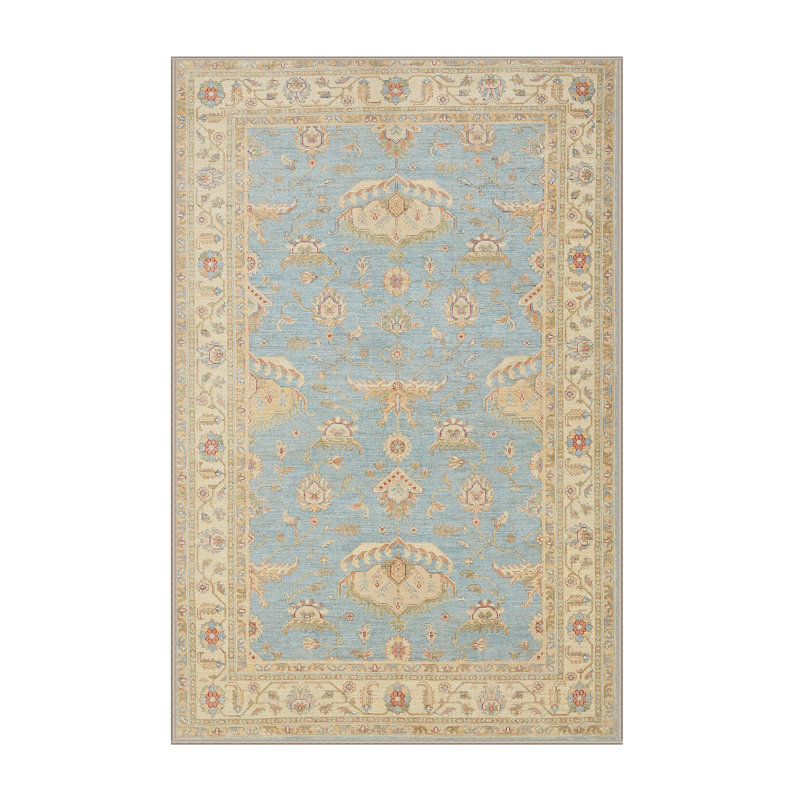 Tapis traditionnel mehroon/noir/bleu, Rectangle 8 pi x 12 pi