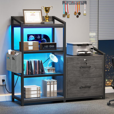 2 Drawer File Cabinet, Filing Cabinet Fits Letter Legal by Wrought Studio