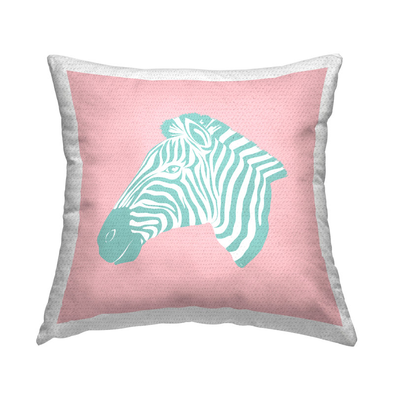 Coussin extérieur Minimal Soft Zebra, Rose