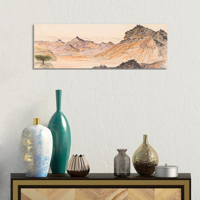 Nahal Gevanim by Itzu Rimmer - Panoramic Print on Canvas, 30.48 cm H x 91.44 cm W x 1.91 cm D, Wrapped Canvas