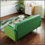 Canapé-lit rembourré avec motif tulipe et 2 coussins décoratifs, pour un siège élégant et confortable dans n'importe quelle pièce