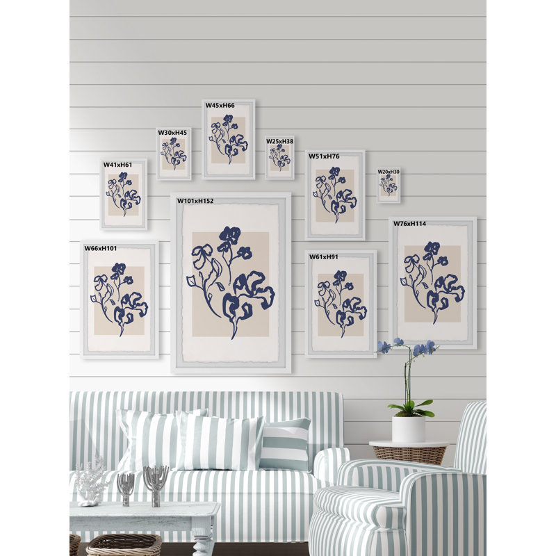 Flower Delight - Single Picture Frame Painting, 91cm H x 61cm W x 3.81cm D