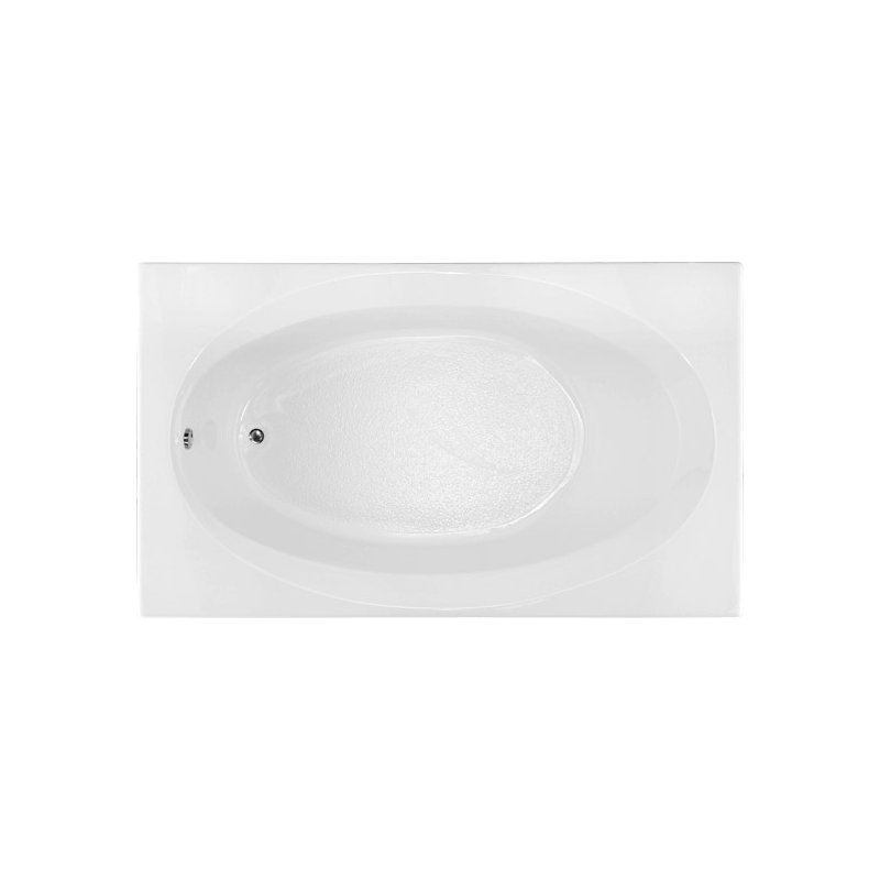 Baignoire de trempage à chute 72" x 42" Builder, Amande