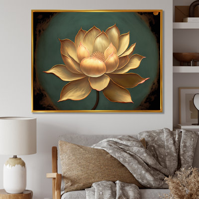Blossoming White Vintage Lotus - Lotus Wall Art