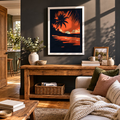 Sunset Tropical - Framed Print