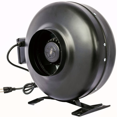 6-Inch 412 CFM Inline Duct Fan: Air Circulation Vent Blower For Hydroponics, Basements, And Kitchens