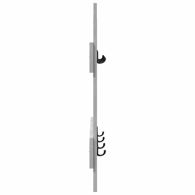 Wall-Mounted Coat Rack Wall-Mounted 60 X 3 X 82 Cm, Grey Sonoma