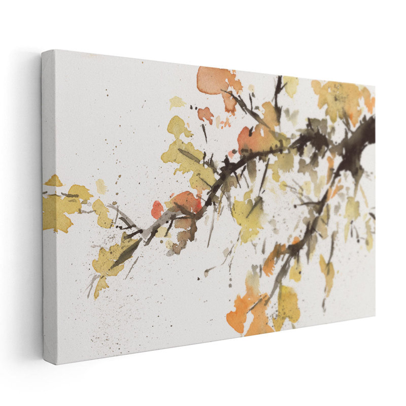 «Watercolor Tree Branch II», reproduction d'art sur toile, H 20 po x l 30 po