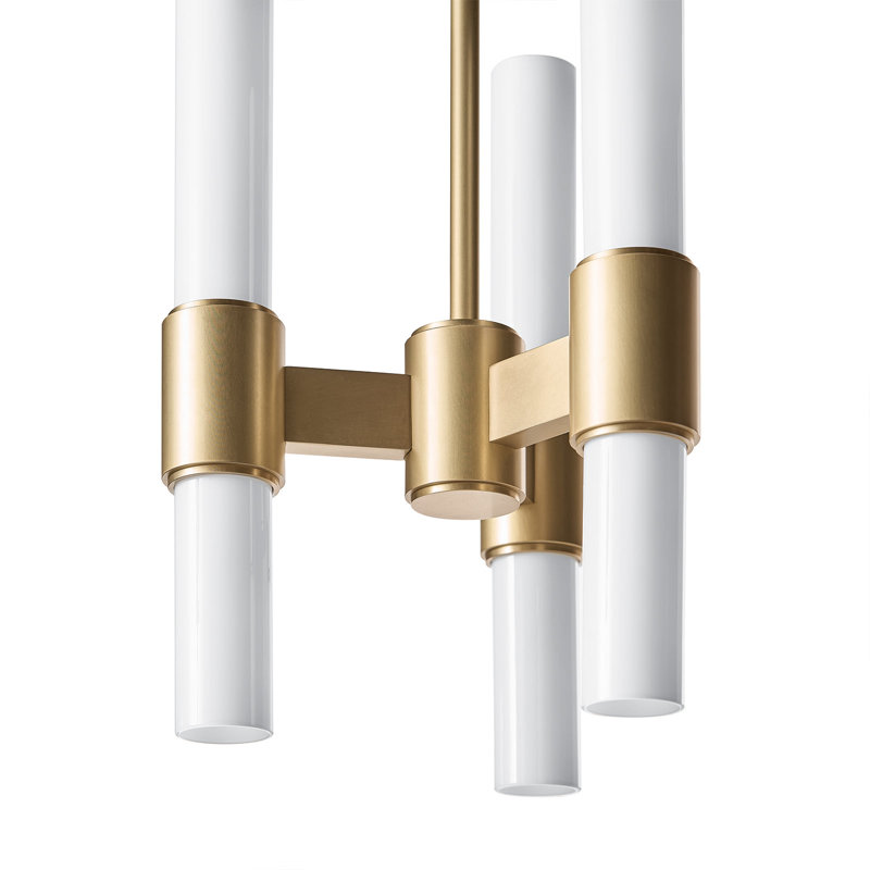 Dixon Pendant (Polished Nickel), Natural Brass