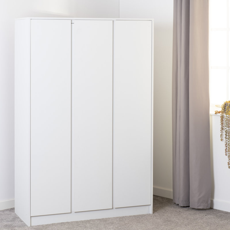 Braunstein 3 Door Wardrobe, White